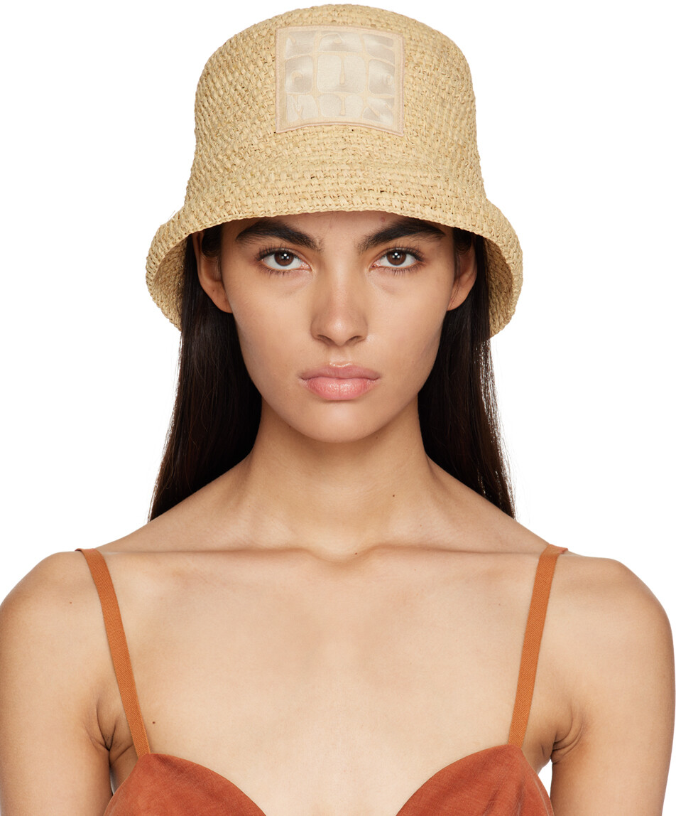 

Бежевая шляпа Le Raphia 'Le Bob Ficiu' Jacquemus