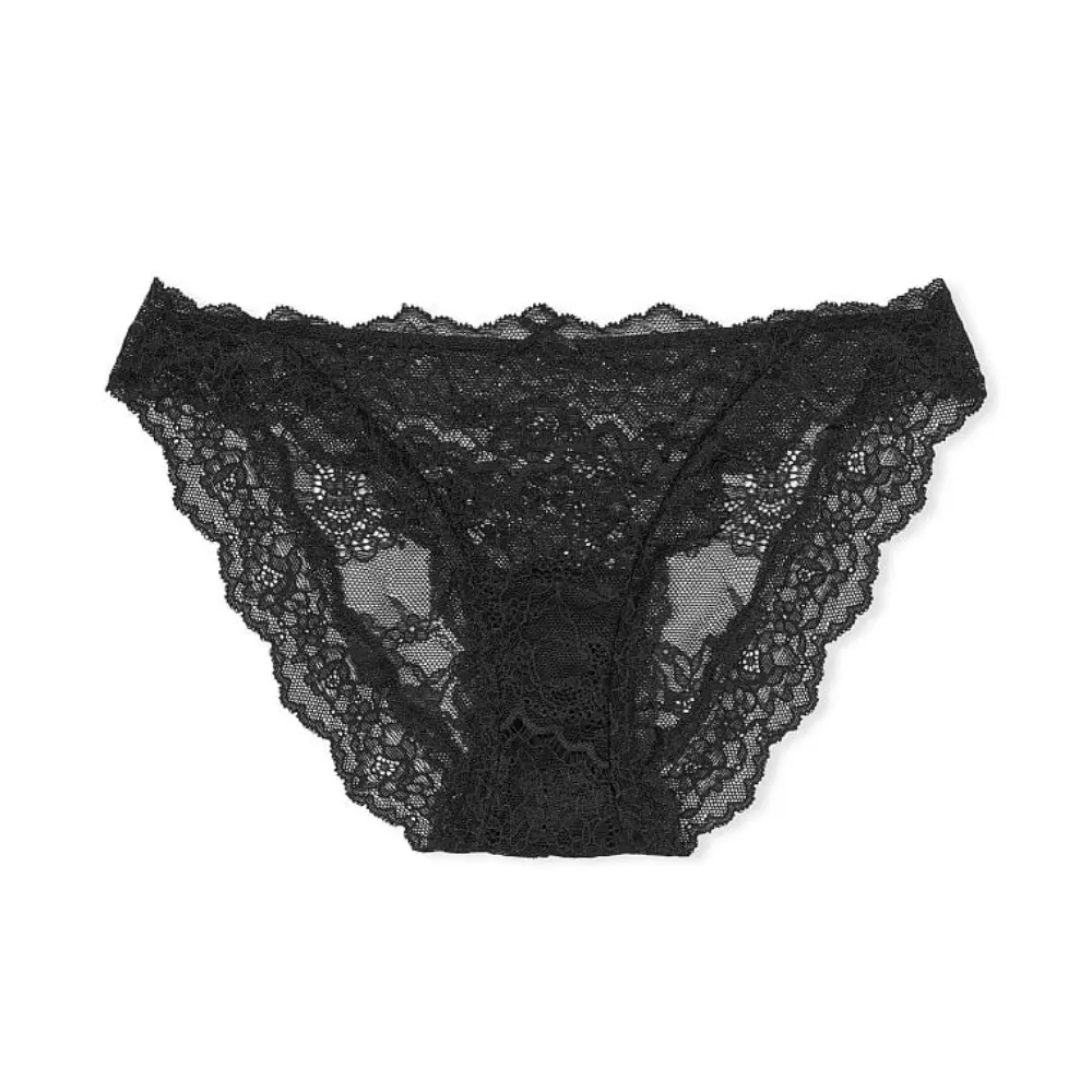 

Трусы Victorias Secret Dream Angels Lace & Velvet Cheekini, черный
