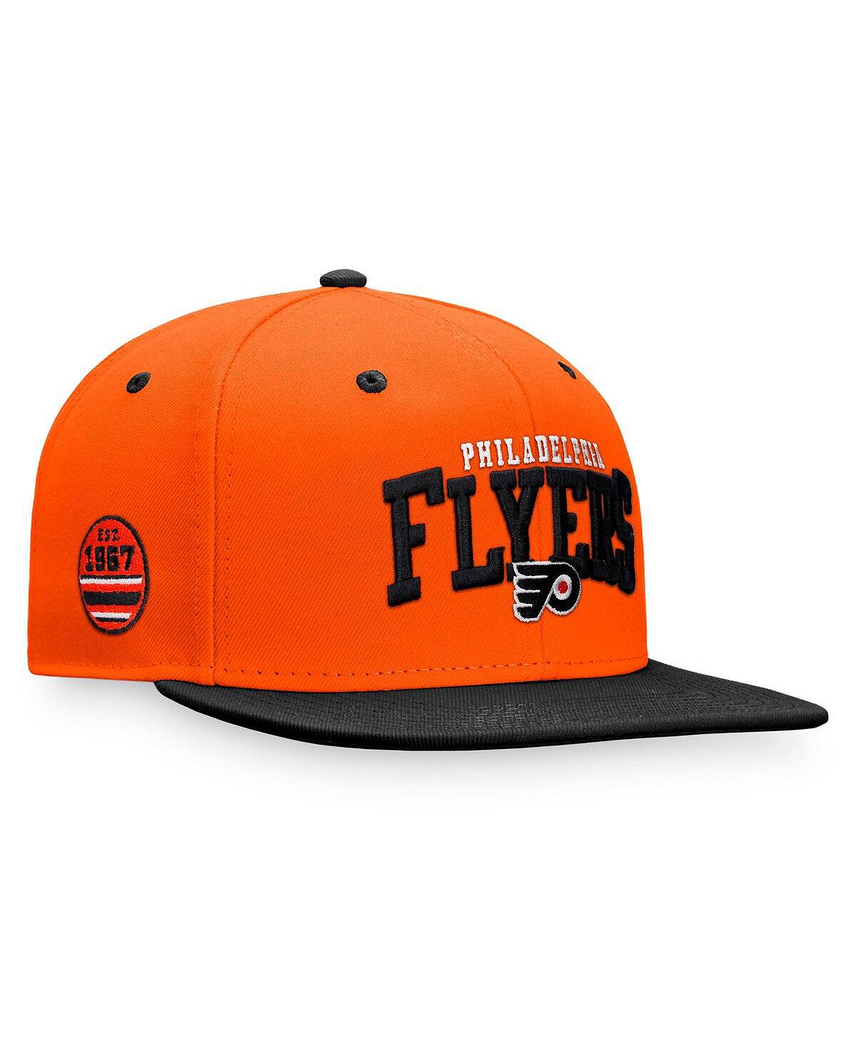 

Мужская оранжево-черная фирменная кепка Philadelphia Flyers Iconic Snapback Fanatics