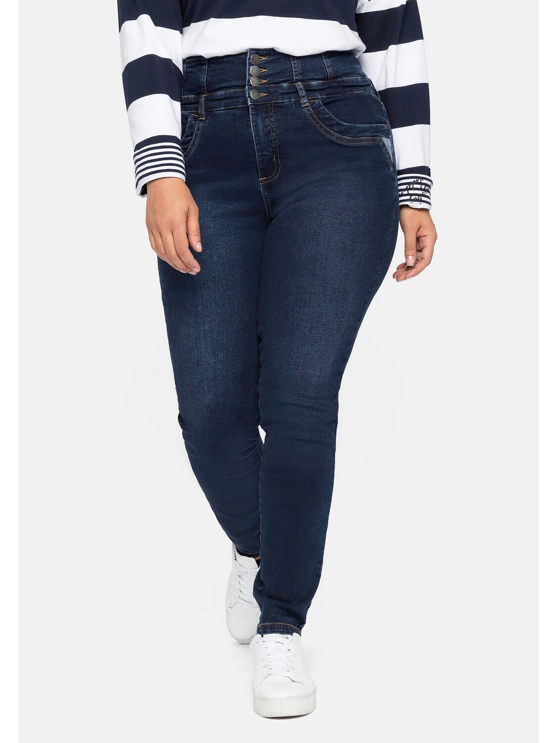 

Джинсы sheego, цвет dark blue Denim