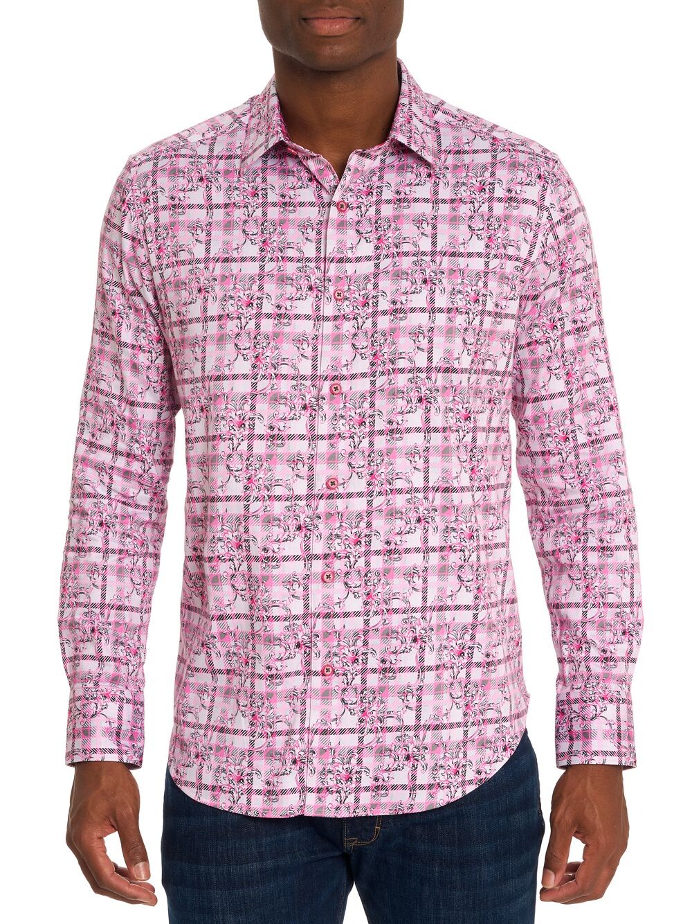 

Рубашка Vine Stretch из ткани Robert Graham
