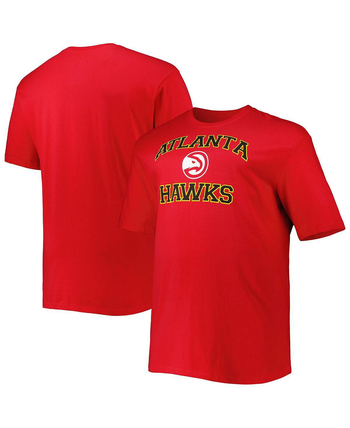 Мужская красная футболка Atlanta Hawks Big and Tall Heart and Soul Profile