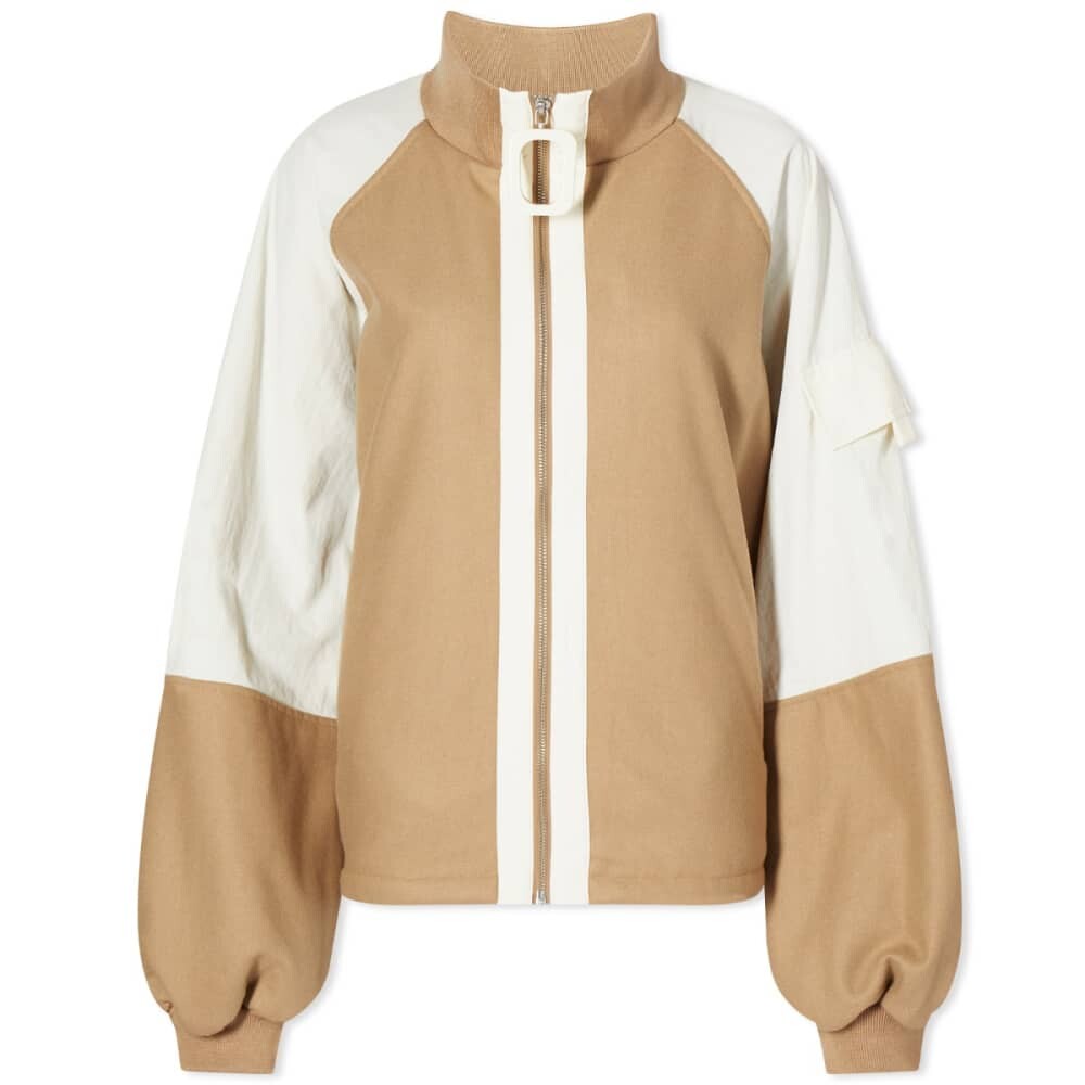 

Спортивная куртка в стиле колор-блок JW Anderson, бежевый