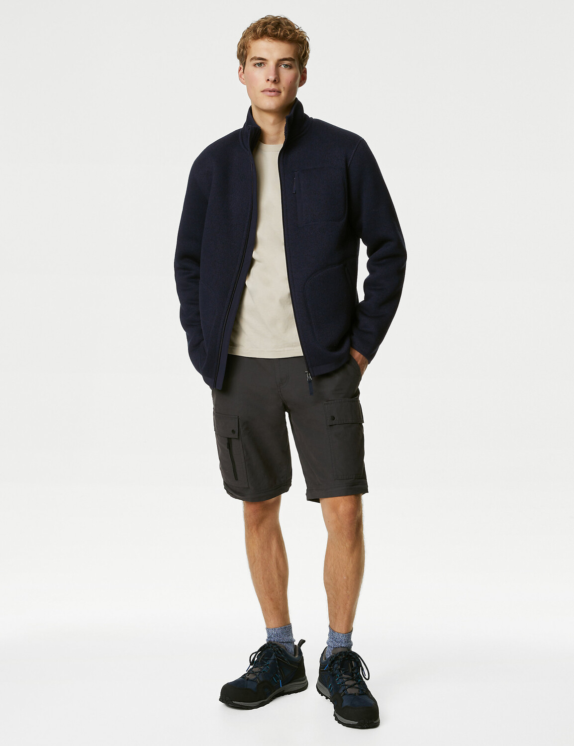 

Куртка на молнии из переработанного флиса Marks & Spencer