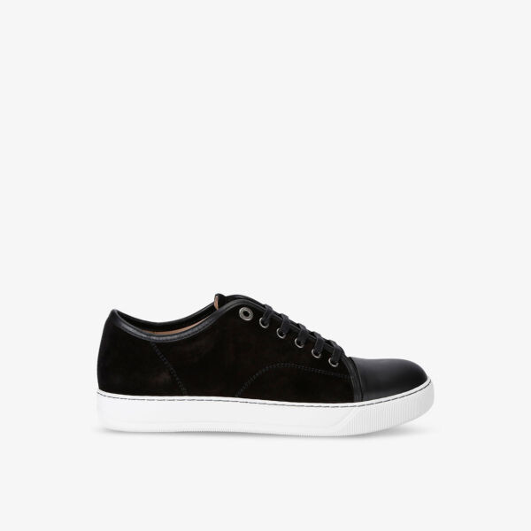 

Низкие кроссовки Dbb1 из замши и кожи с контрастной подошвой Lanvin, черный