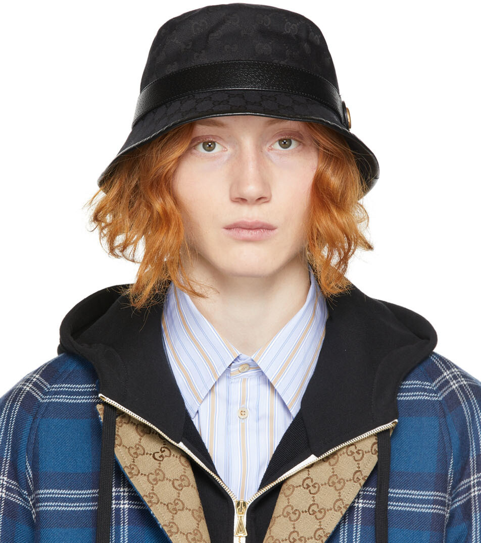 

Черная панама GG Supreme Gucci