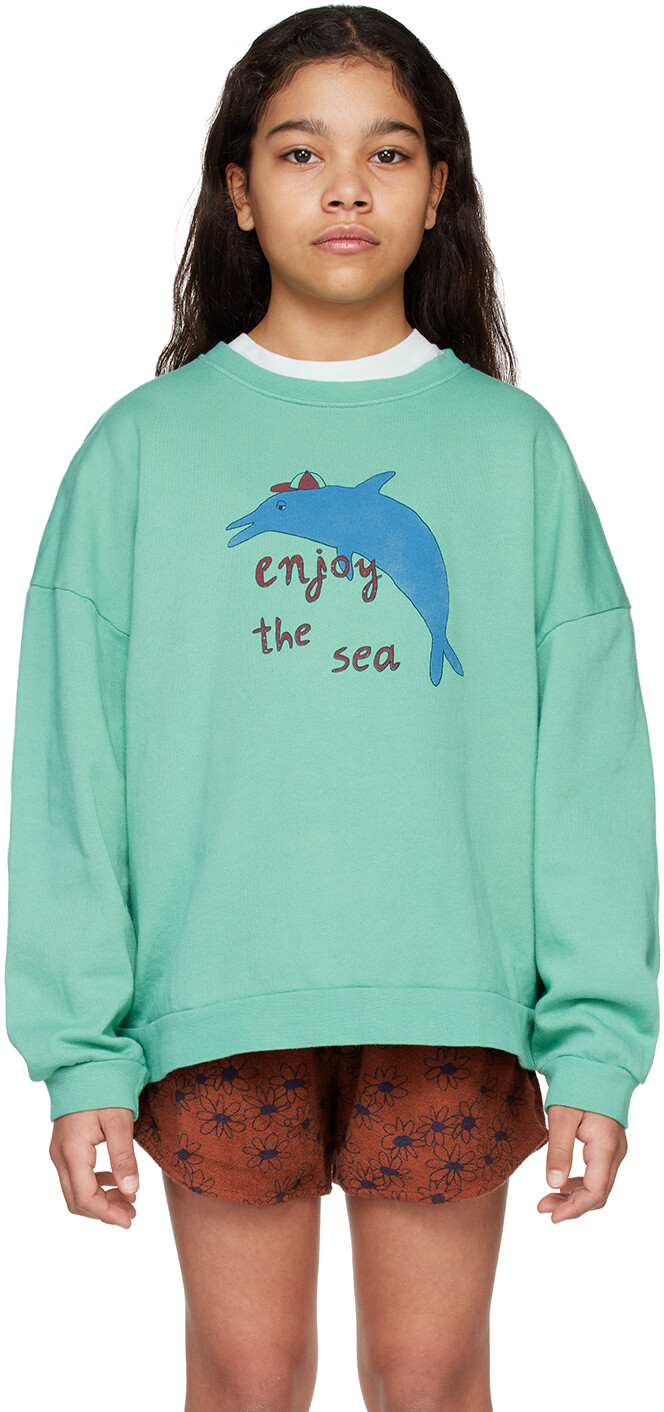 

Детская зеленая толстовка \Enjoy The Sea\"" The Campamento
