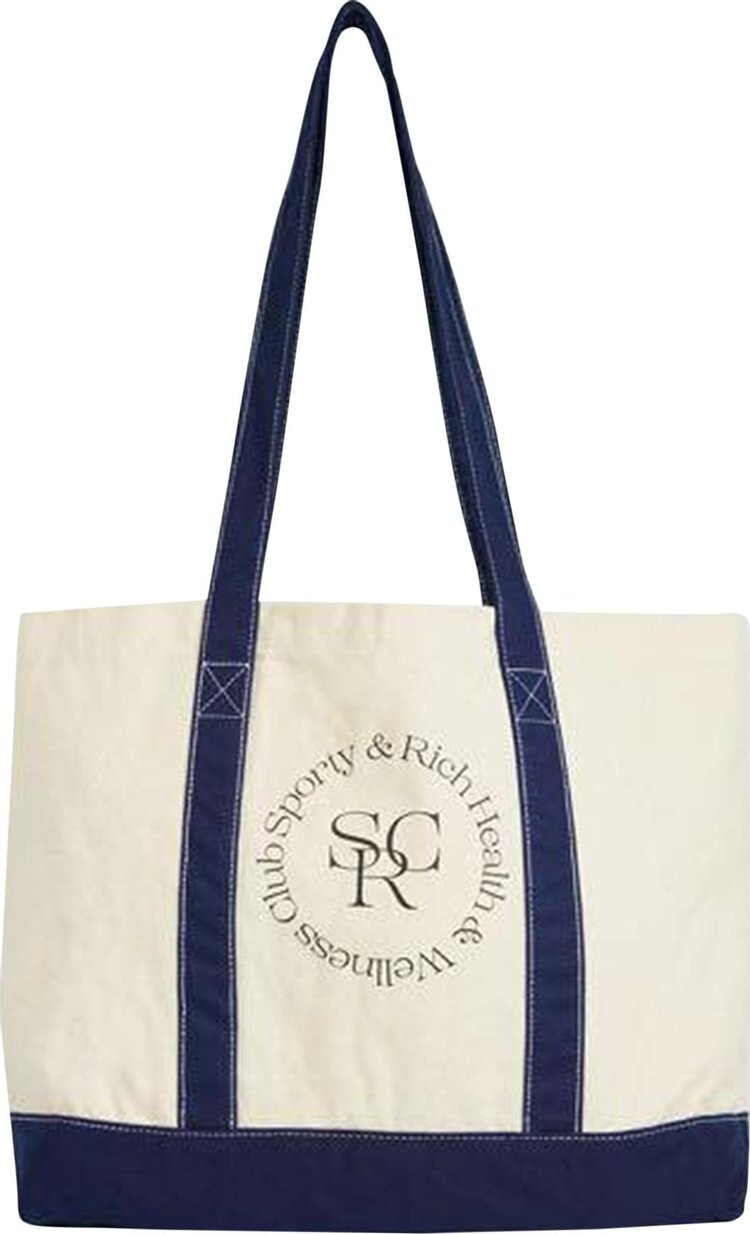 

Сумка Sporty & Rich Two Tone Tote Bag Natural/Ruby, кремовый