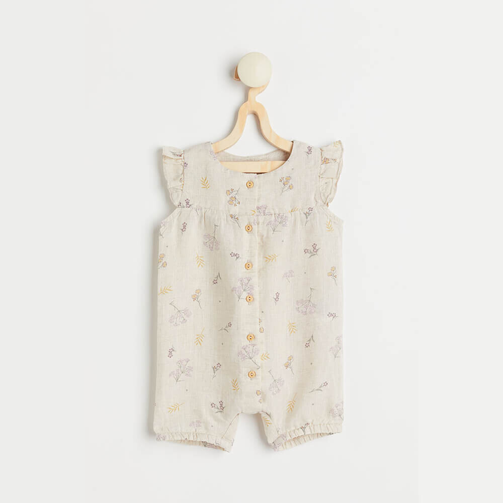 

Комбинезон H&M Linen Romper, светло-бежевый