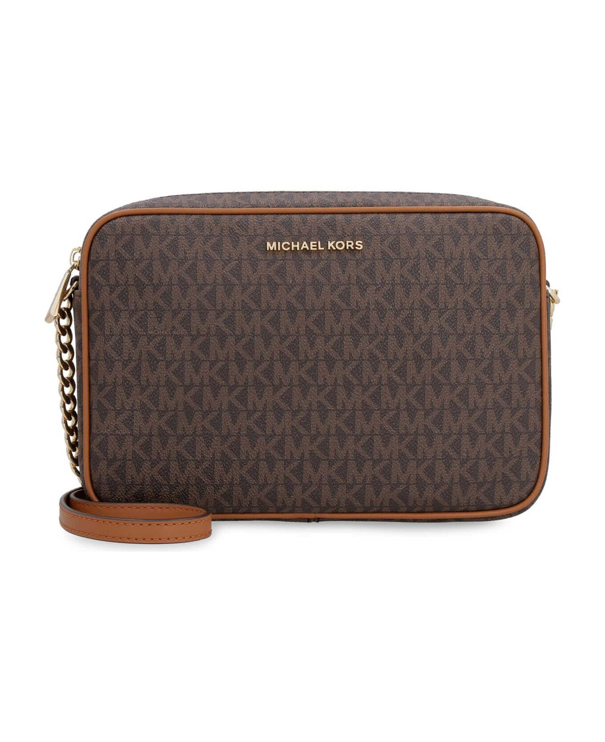 

Сумка кросс-боди Michael Kors Jet Set Leather, коричневый