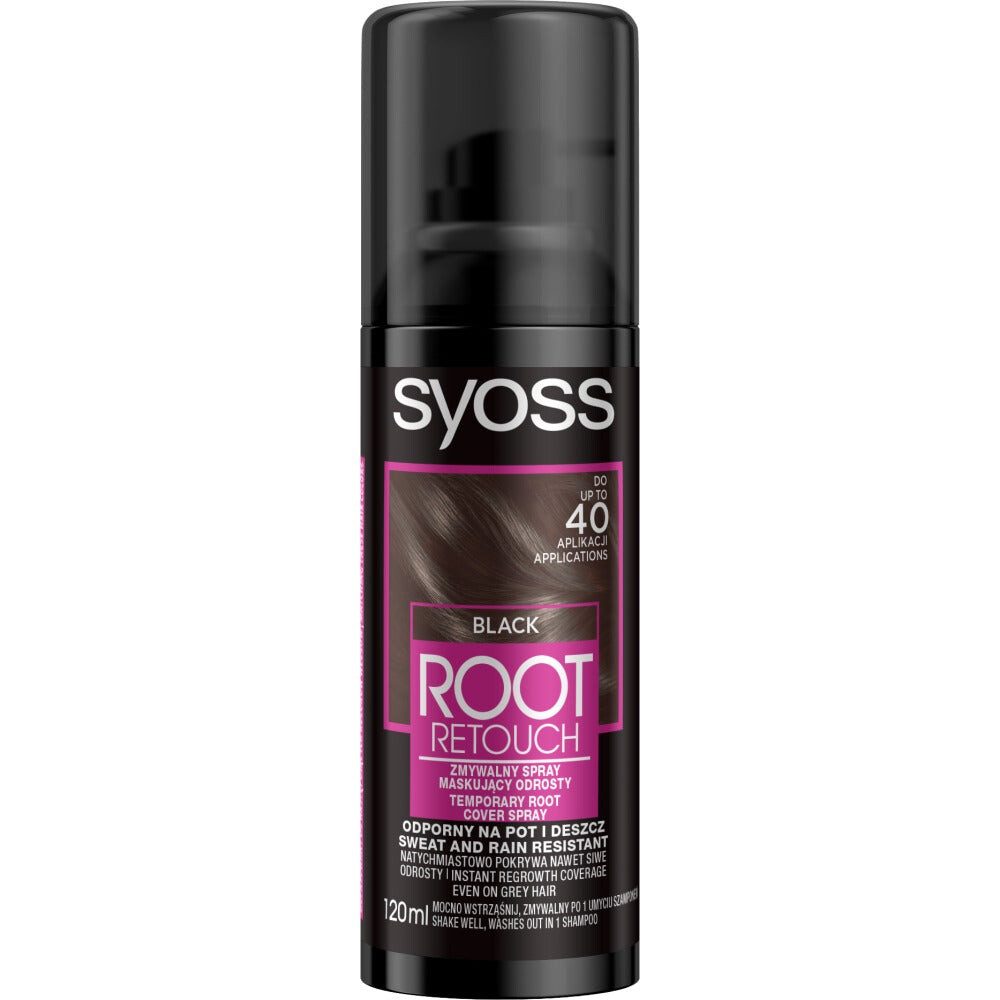 

Syoss Root Retouch Маскирующий спрей для восстановления роста Черный 120мл