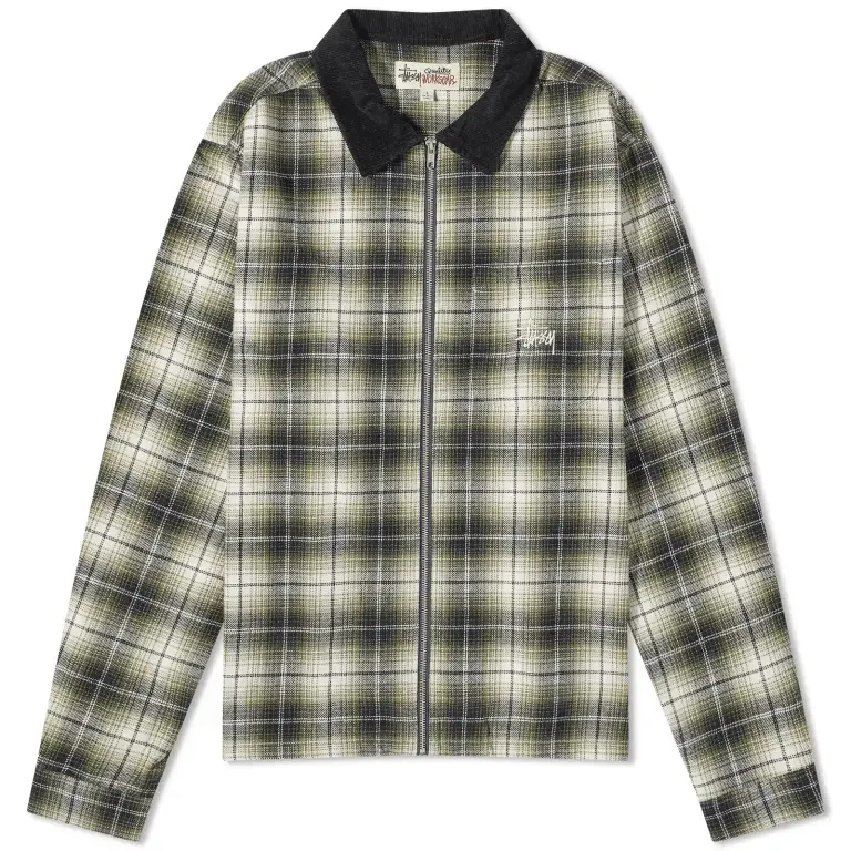 

Рубашка Stussy Frank Plaid Zip, мультиколор