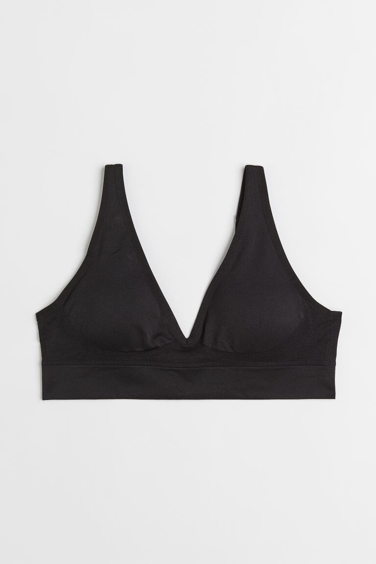 

Мягкий бюстгальтер H&M, черный