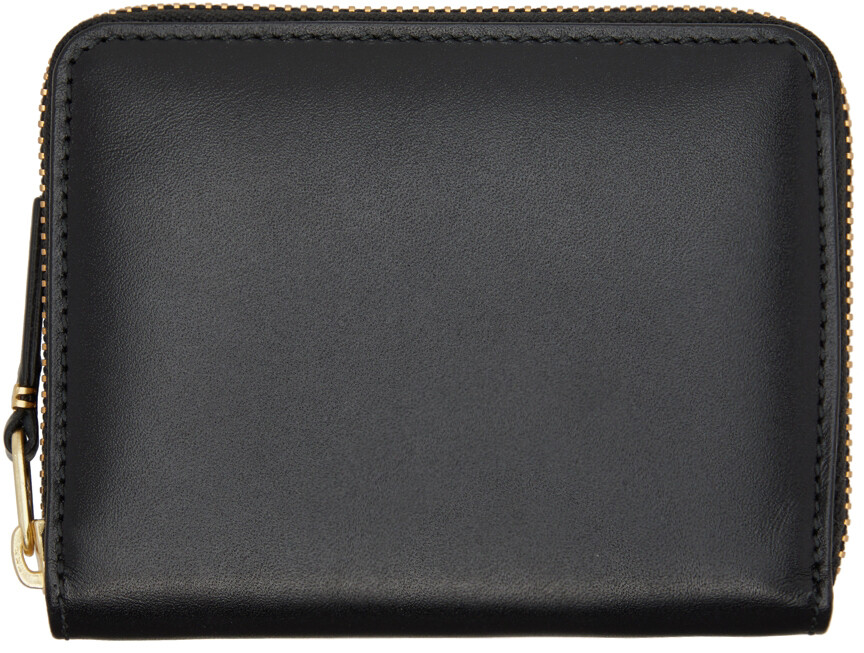 

Черный кожаный кошелек на молнии с несколькими карточками Comme des Garçons Wallets
