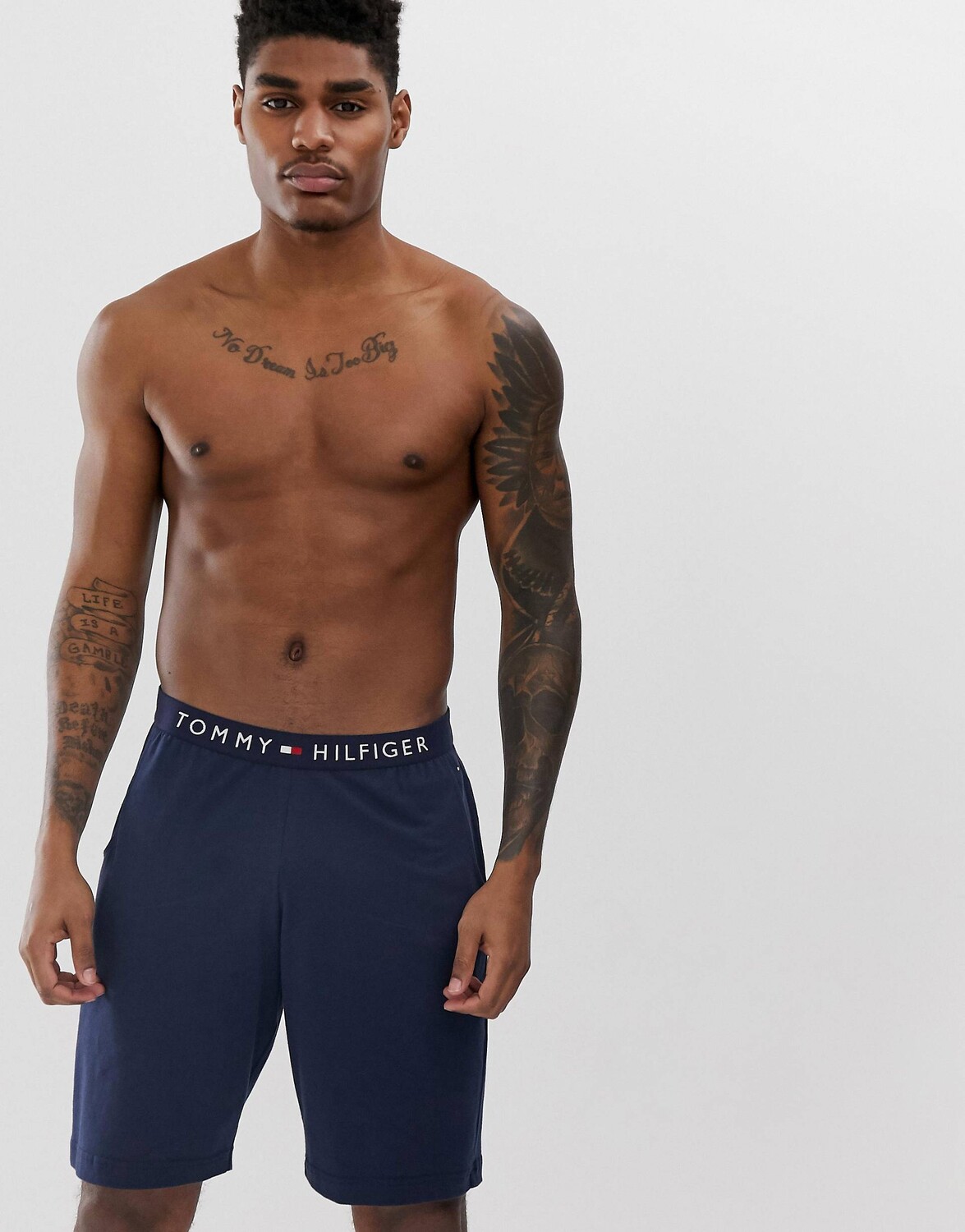

Темно-синие шорты для отдыха Tommy Hilfiger с удобным поясом с логотипом