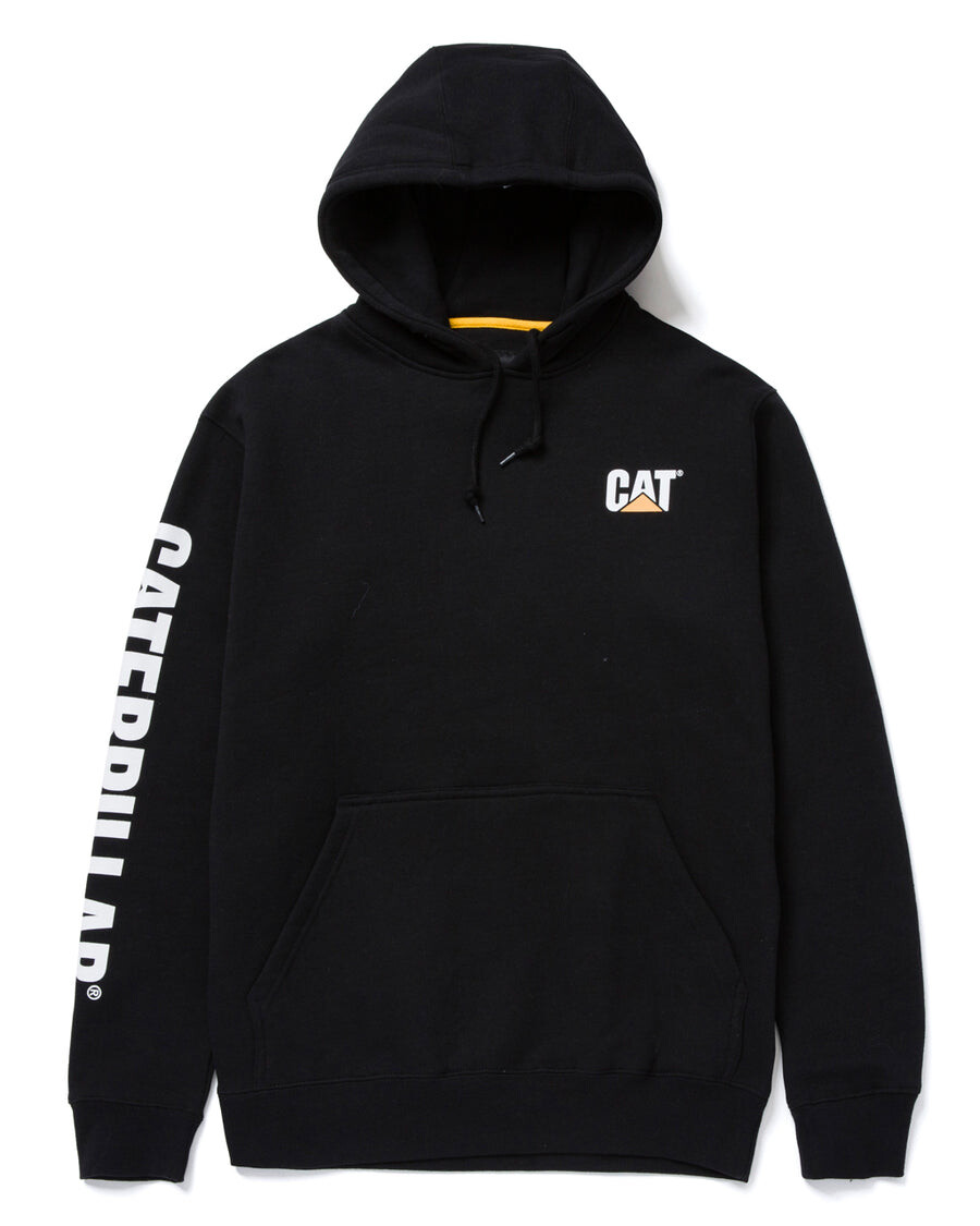 

Мужская худи с логотипом CAT, черный