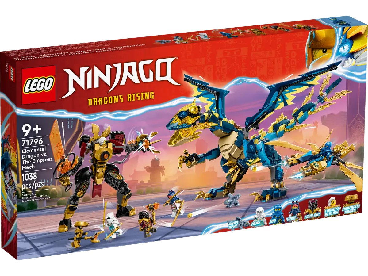 Конструктор Lego Ninjago Elemental Dragon vs. The Empress Mech 71796, 1038 деталей конструктор lego ninjago zane s titan mech battle 71738
