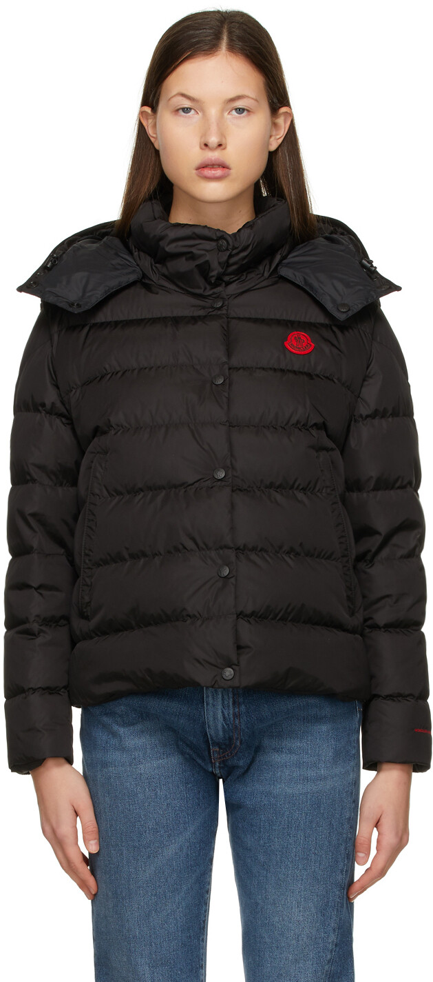 

Черный пуховик Born To Protect Gatope Moncler
