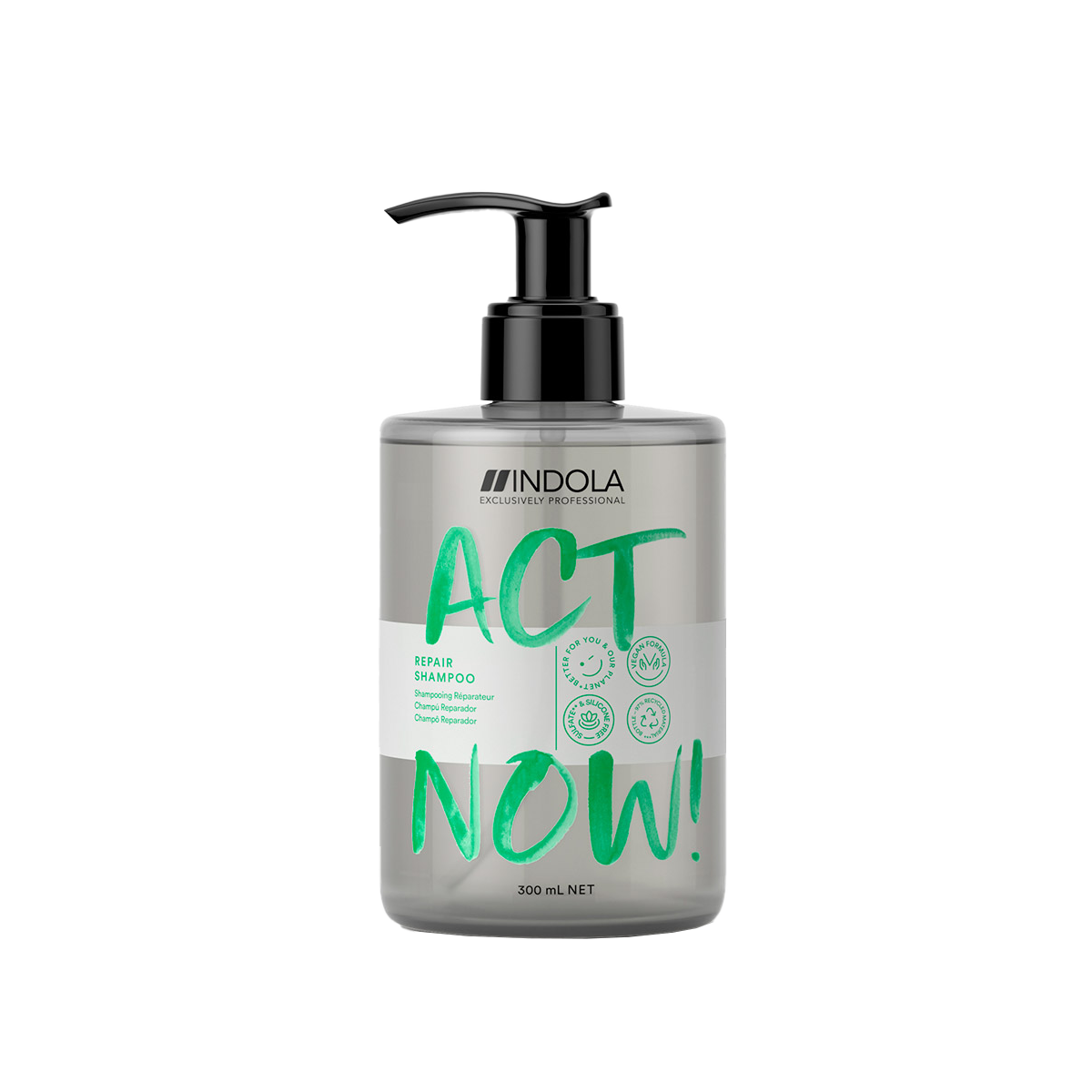 Indola Act Now! регенерирующий шампунь для волос, 300 мл indola act now воск с эффектом блеска 85 мл