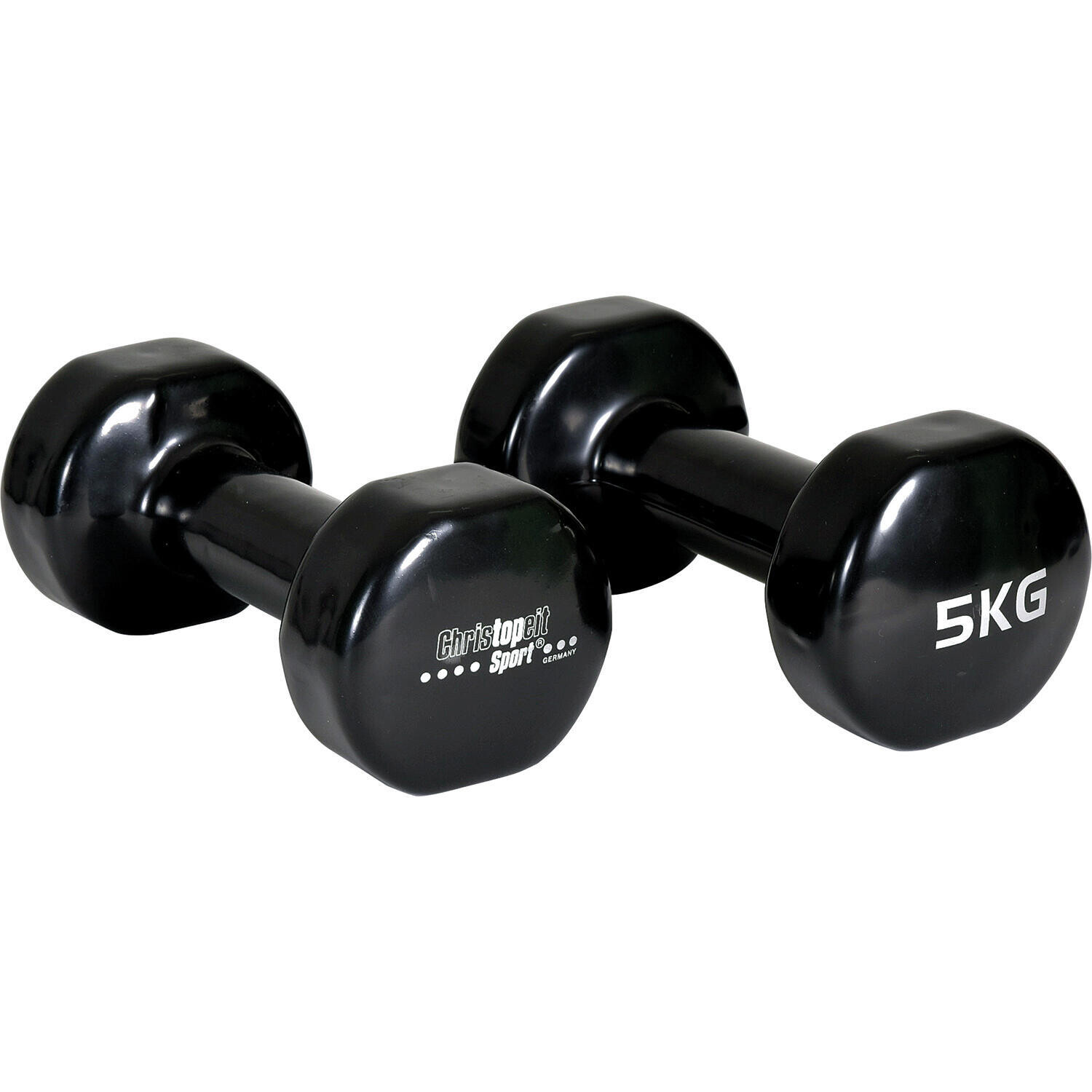 

Гантели Hexa - каждая - 20 кг MUSCLE POWER, серебро