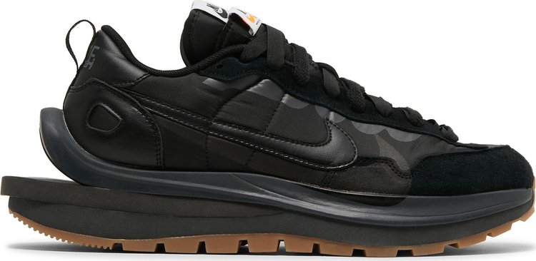 Кроссовки Nike sacai x VaporWaffle 'Black Gum', черный кроссовки nike sacai x vaporwaffle black gum черный
