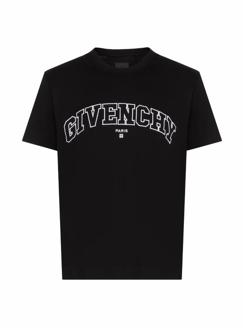 

Хлопковая футболка с логотипом Givenchy, Черный