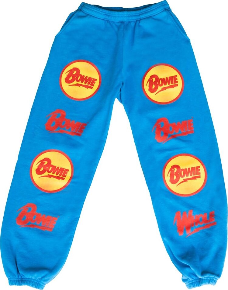 

Спортивные брюки WHOLE David Bowie Logo Sweatpants 'Teal', синий