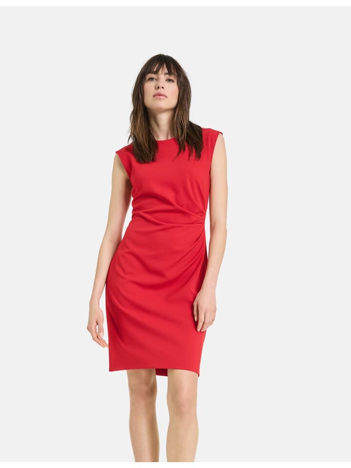 

Короткое платье TAIFUN Langarm kurz, цвет digital red