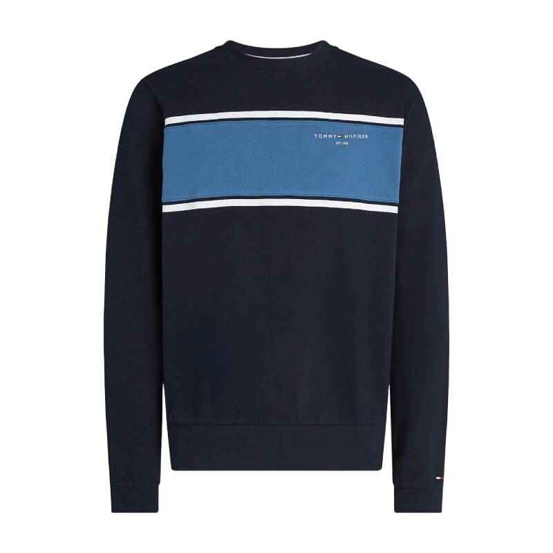 

Свитшот Tommy Hilfiger Block Stripe, темно-синий