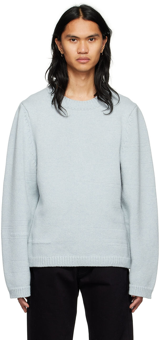 

Синий свитер из шерсти мериноса Raf Simons