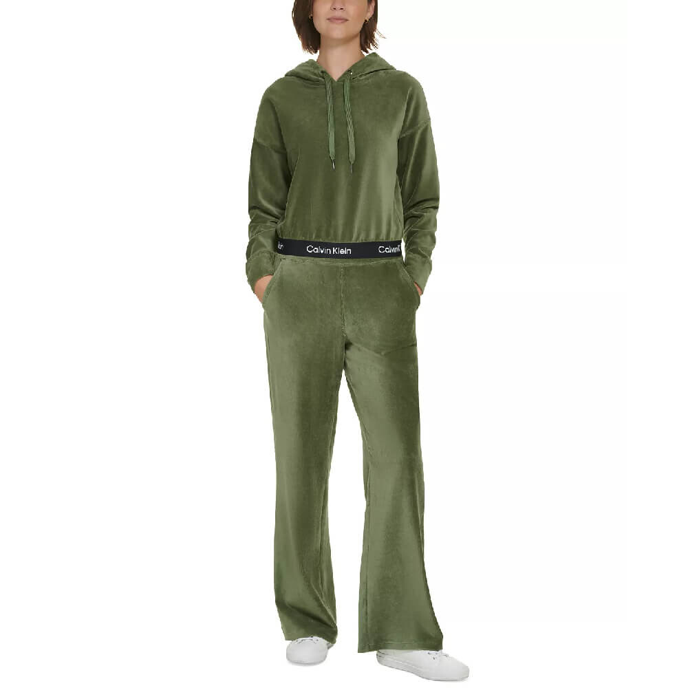 

Худи Calvin Klein Performance Logo Elastic Long-Sleeve, темно-зеленый