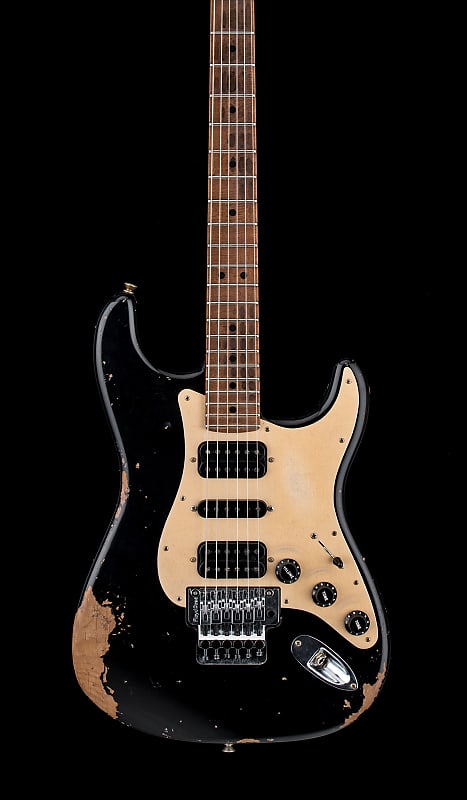 Fender Custom Shop Empire 67 Super Stratocaster HSH Floyd Rose Heavy Relic — черный #14208