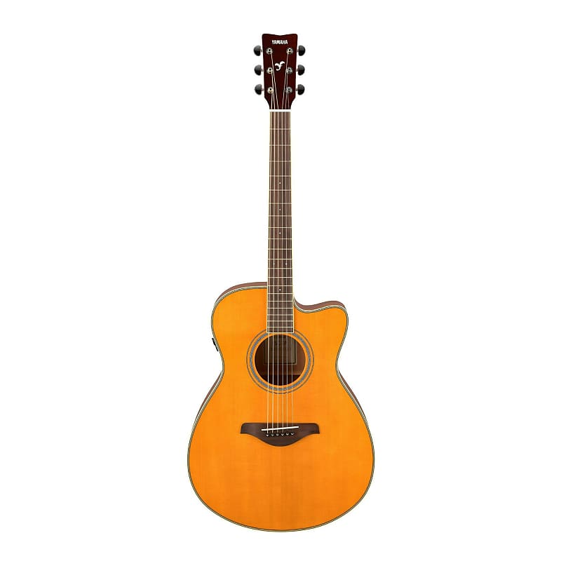 Yamaha FSC-TA-VT 6-String TransAcoustic Concert Cutaway Electric Guitar (Vintage Tint, Right-Handed) yamaha ls ta 6 string transacoustic guitar vintage natural right handed