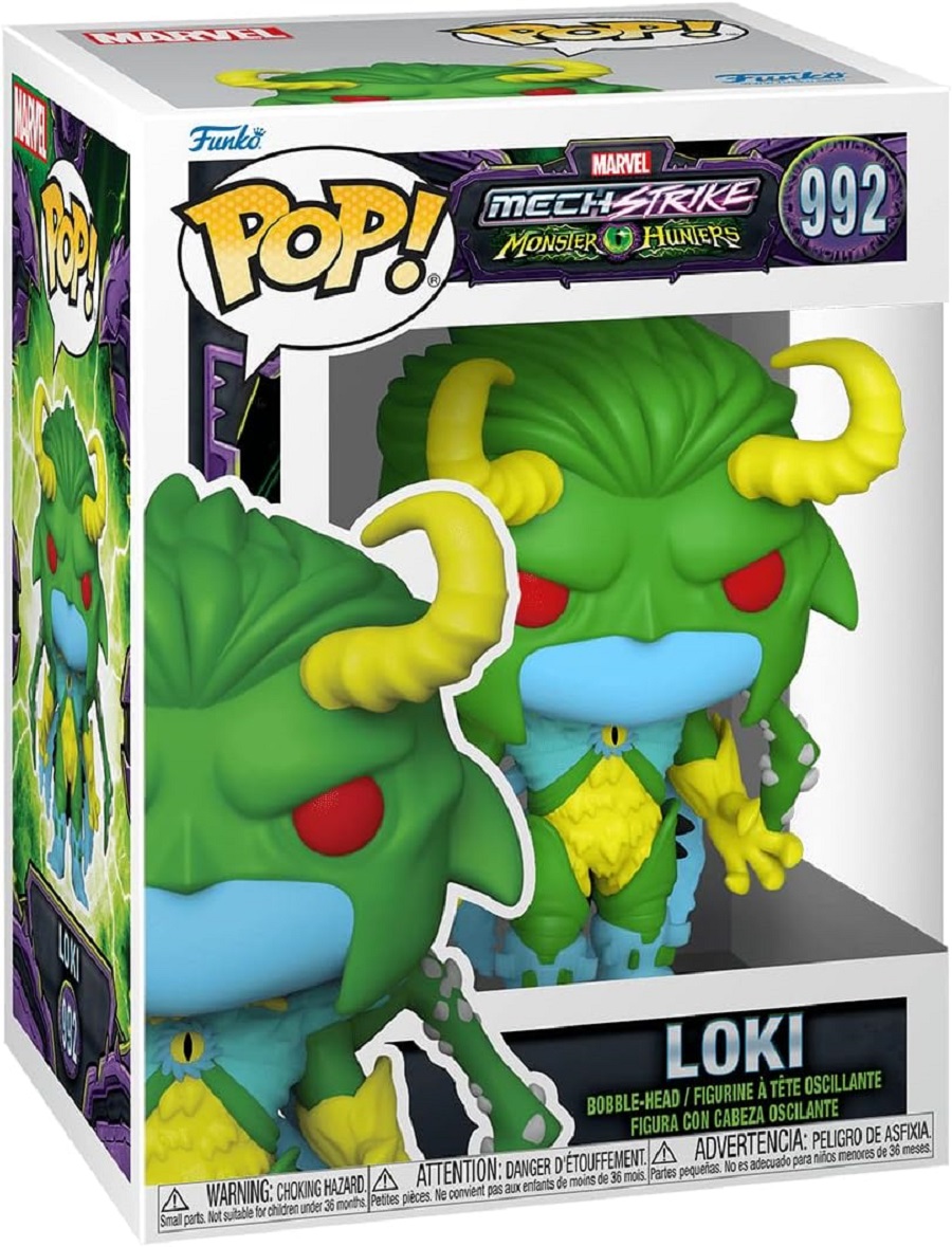 фигурка funko pop bobble marvel mech strike monster hunters loki Фигурка Funko POP! Marvel: Monster Hunters - Loki