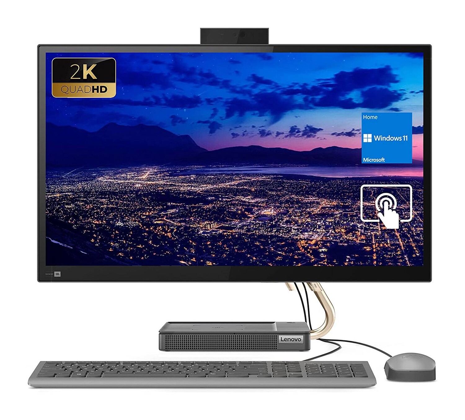

Моноблок Lenovo IdeaCentre AIO 5i 27", Intel Core i7-10700T, QHD cенсорный экран, 16Гб/1Тб, Win11, английская клавиатура