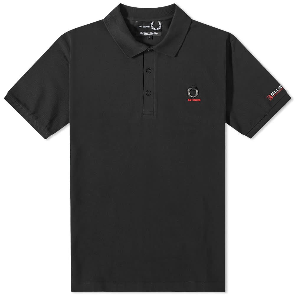 

Футболка Fred Perry x Raf Simons Printed Sleeve Polo Shirt, Серый