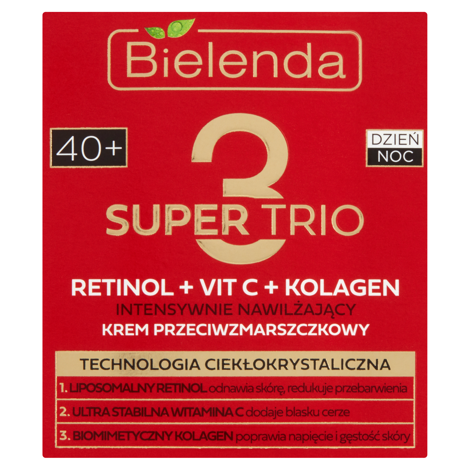 Bielenda Super Trio крем для лица против морщин 40+, 50 мл