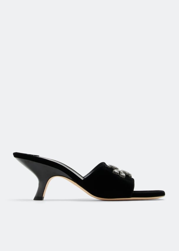 

Сандалии TORY BURCH Eleanor Pave mule sandals, черный