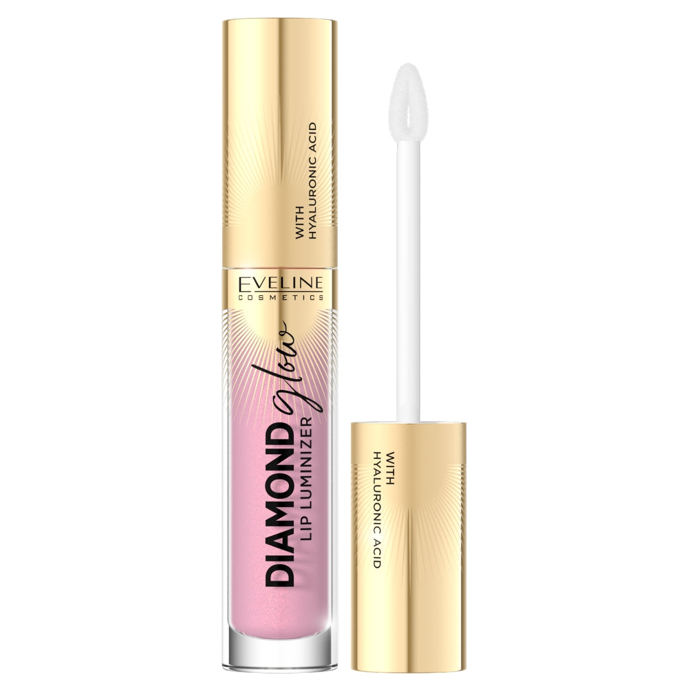 Блеск для губ Eveline Cosmetics Diamond Glow Lip Luminizer с гиалуроновой кислотой 02 Strawberry Mouse 4,5мл цена и фото