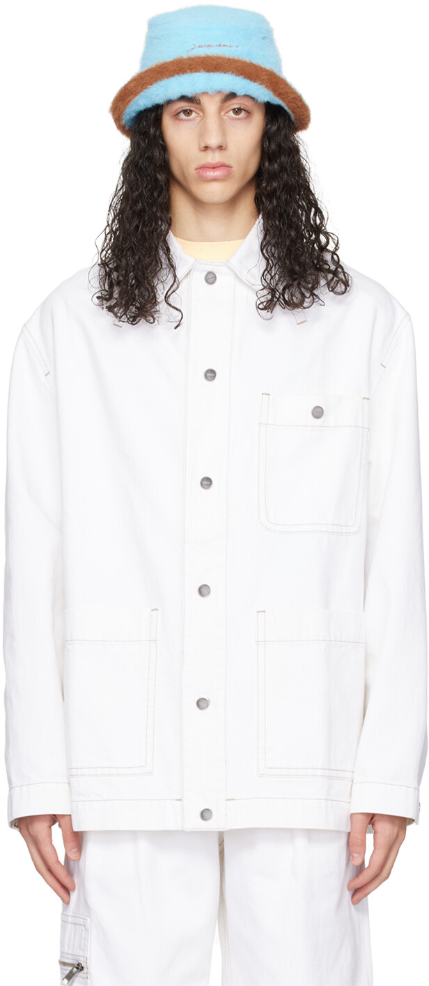 

Белая джинсовая куртка Le Papier 'La Veste De Nîmes Yelò' Jacquemus