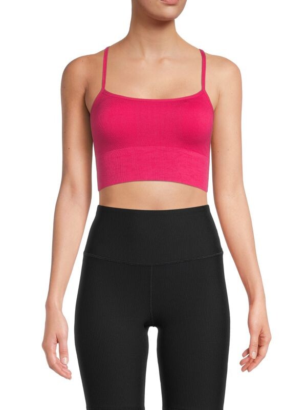 

Спортивный бюстгальтер в рубчик Pure Navy Shocking pink
