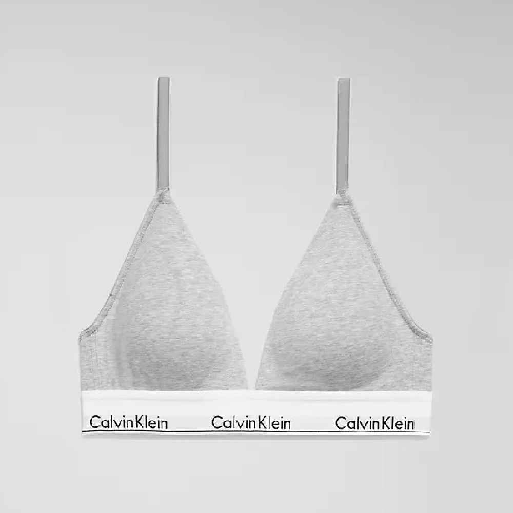 цена Бюстгальтер Calvin Klein Modern Cotton Lightly Lined Triangle, серый