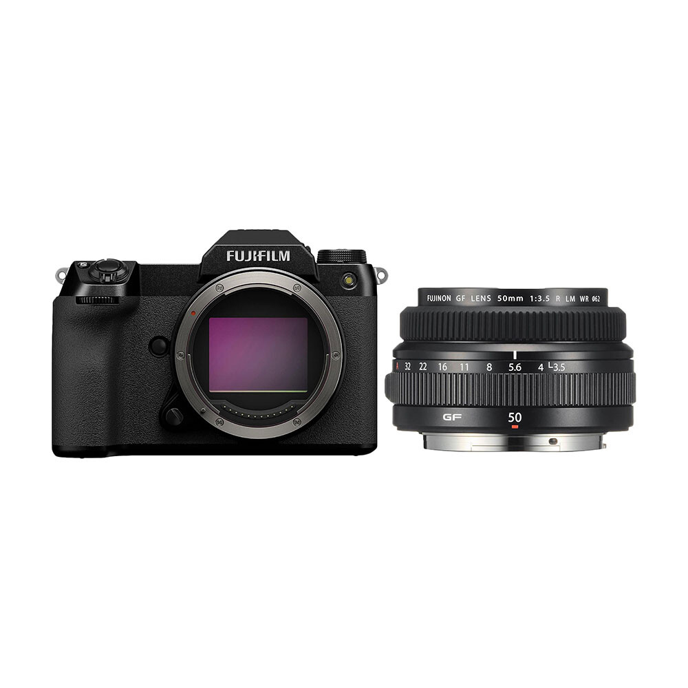 

Фотоаппарат Fujifilm GFX 50S II Body + GF 50mm f/3.5 R LM WR, черный