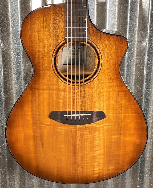 

Breedlove Pursuit Exotic S Concert Amber CE Myrtlewood Акустическая электрогитара PSCN49CEMYMY #4744 Pursuit Exotic S Concert CE