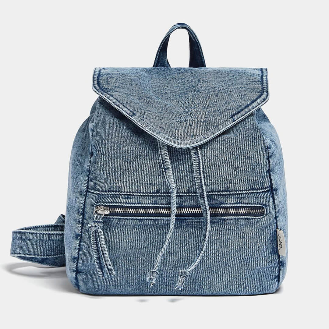 

Джинсовый рюкзак Pull&Bear, синий