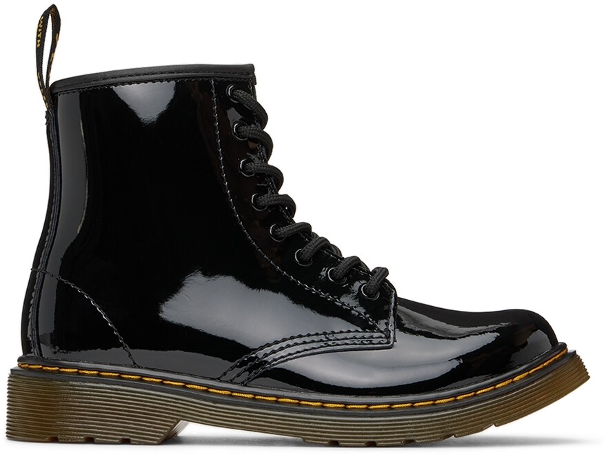 

Детские черные лакированные ботинки для больших детей 1460 Dr. Martens