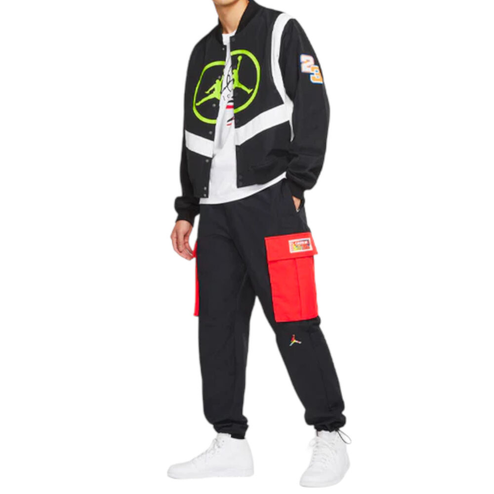 

Спортивные брюки Nike Air Jordan Chinese New Year Overall, черный/красный