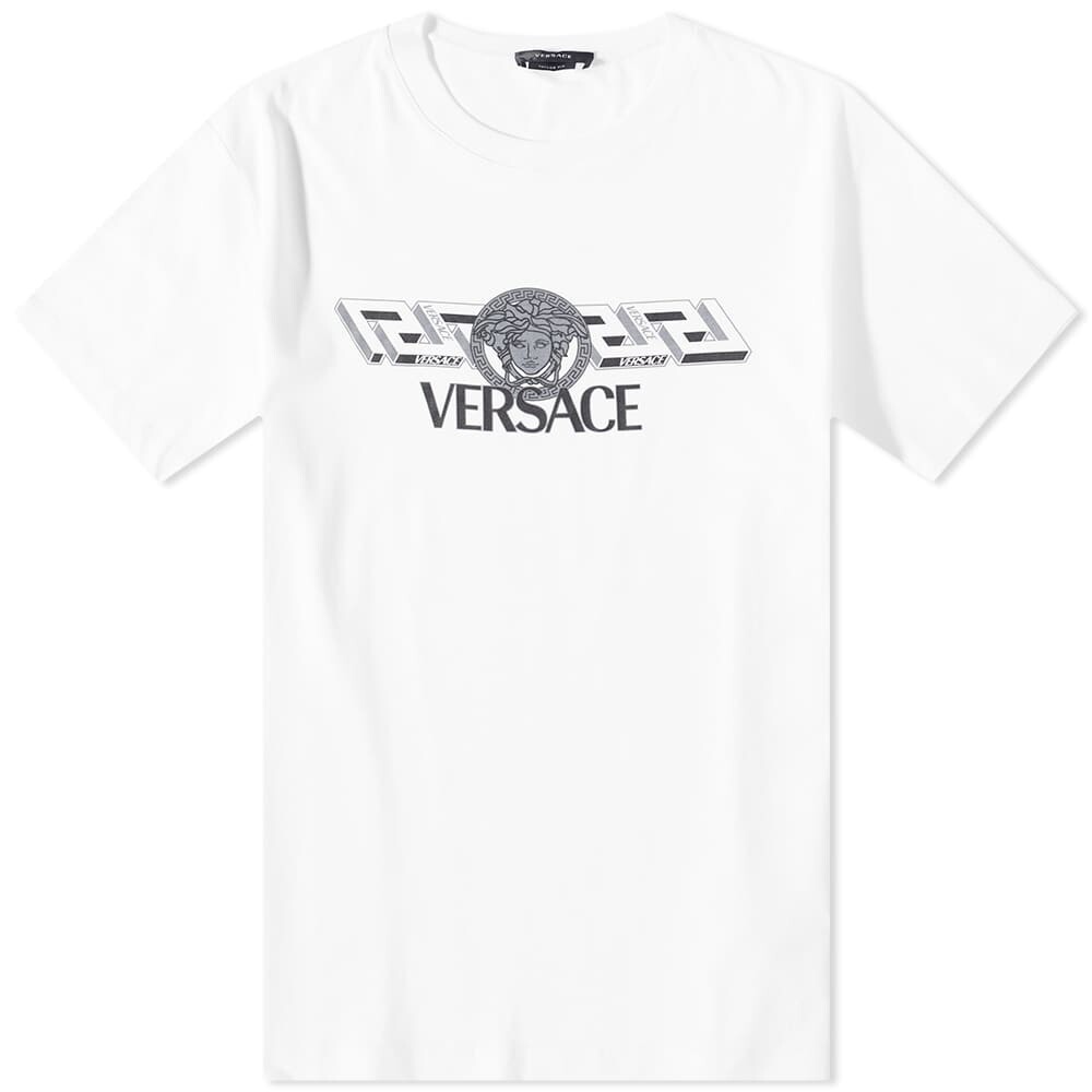 

Футболка Versace Greek Band Logo Tee