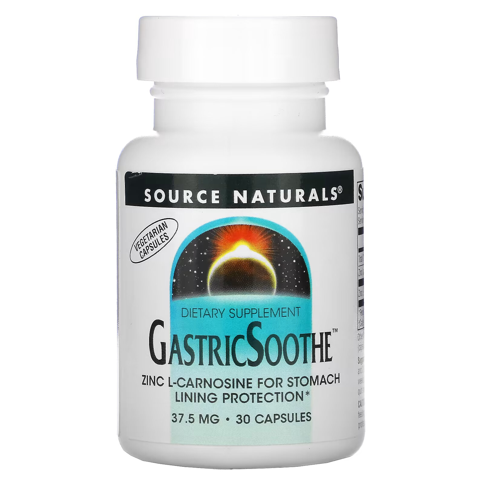 Source Naturals, GastricSoothe, 37,5 мг, 30 капсул source naturals provinal омега 7 30 капсул