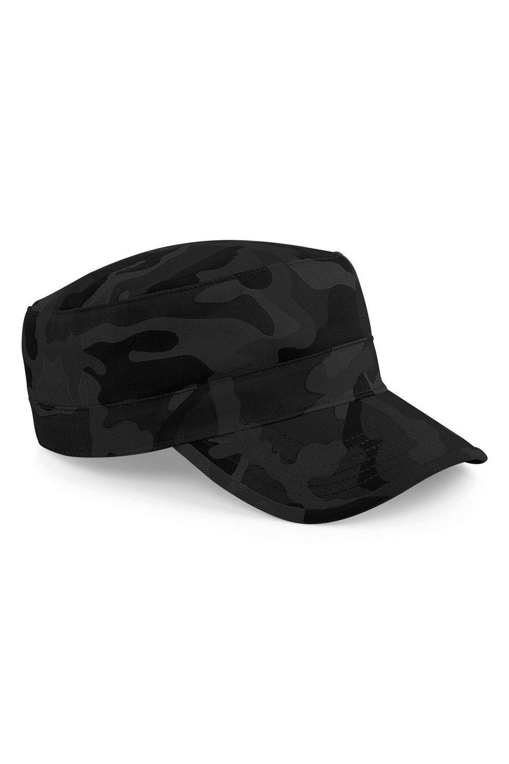 Камуфляжная армейская кепка/головной убор Beechfield, черный футболка хлопок принт камуфляжный размер 56